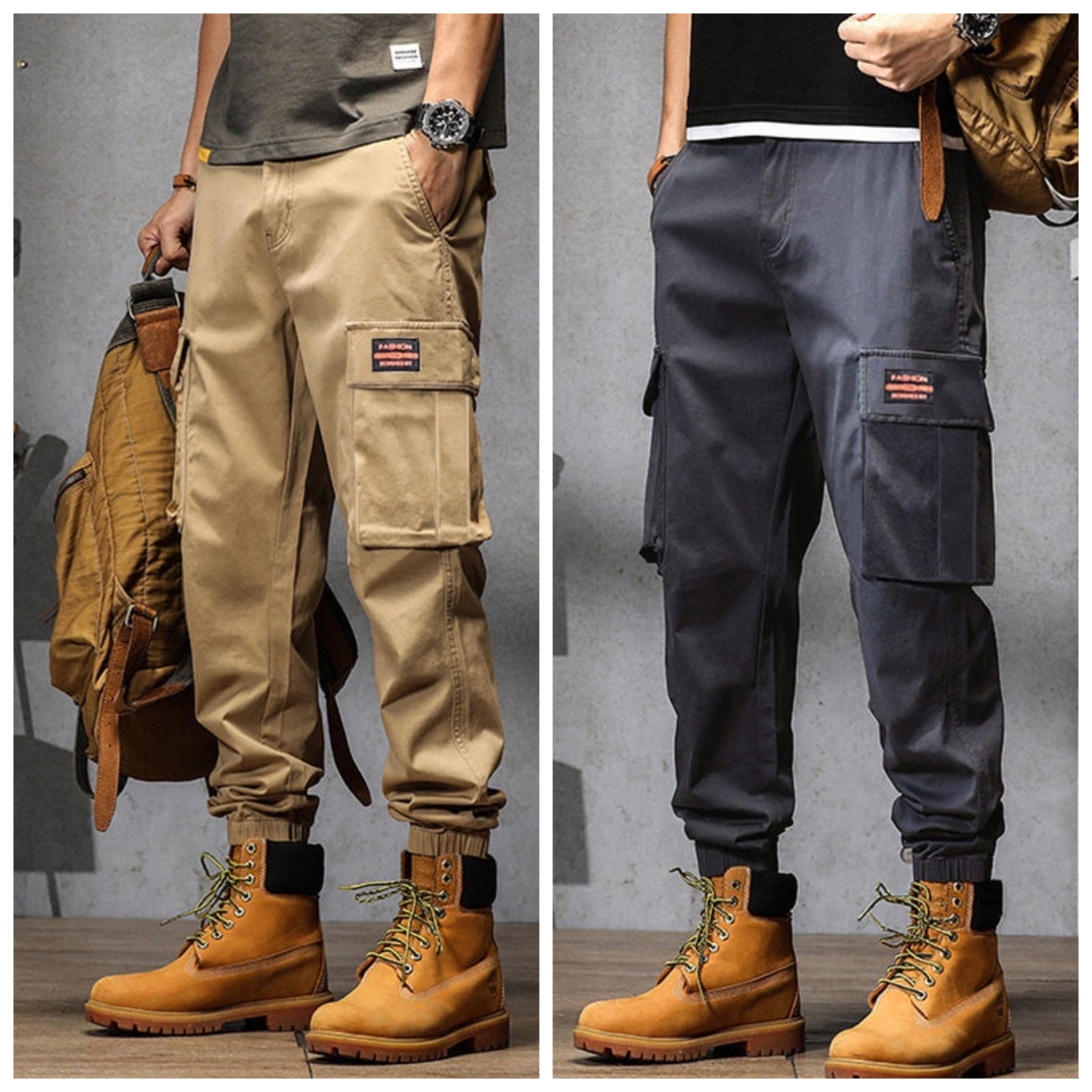 Men’s Essential Cargo Pants – Pack of 2