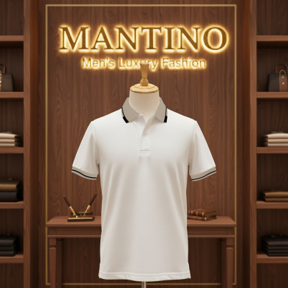 MANTINO – Elite Contrast Collar Polo Collection (Pack of 4)