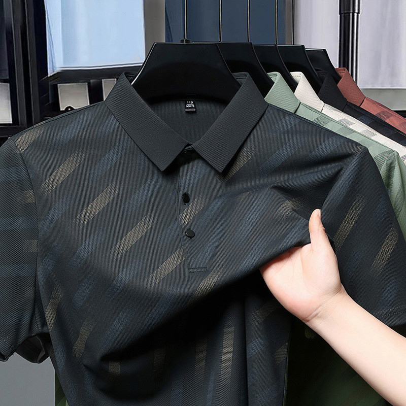 Executive Textured Polo T-Shirt – Pack of 4 (Black | Green | Maroon | Olive Grey)