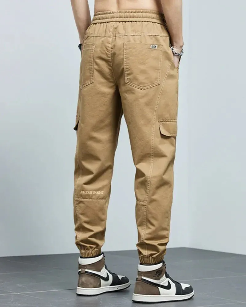 Japanese Style Pants Men Autumn Winter Casual Pants ( Pack of 2 )