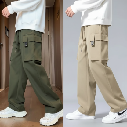 DripCore Wide Fit Cargo Pants – Pack of 2