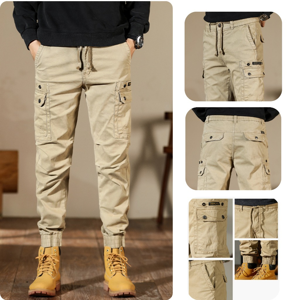 Men’s Tough Fabric Cargo Pants – Pack of 2