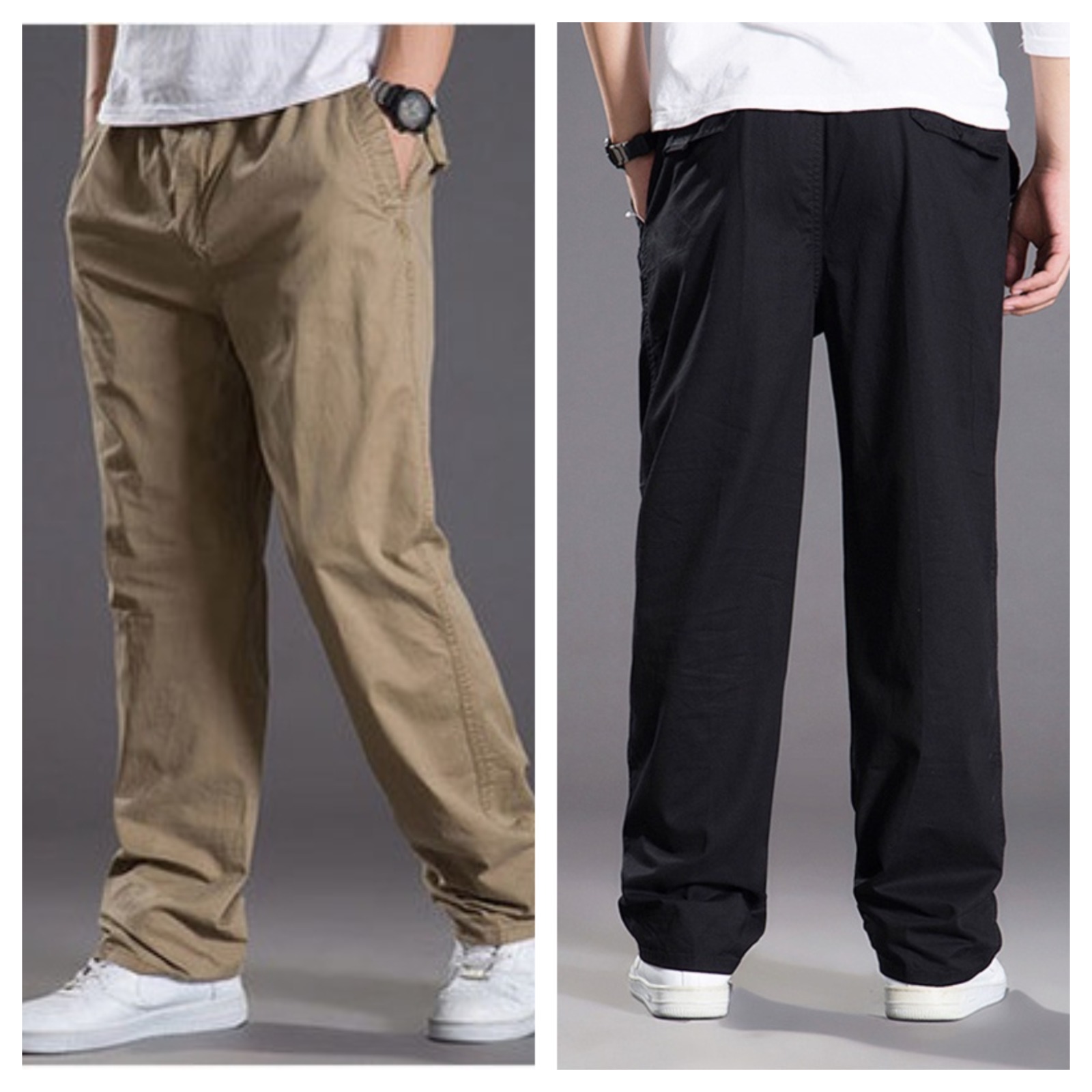 Men’s Cargo Trousers – Pack of 2