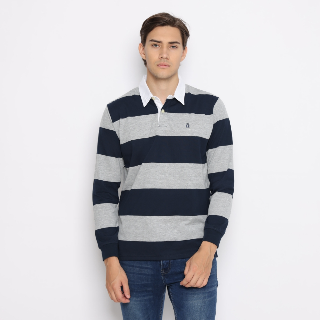 Varsity Bold Stripe Polo Collection
