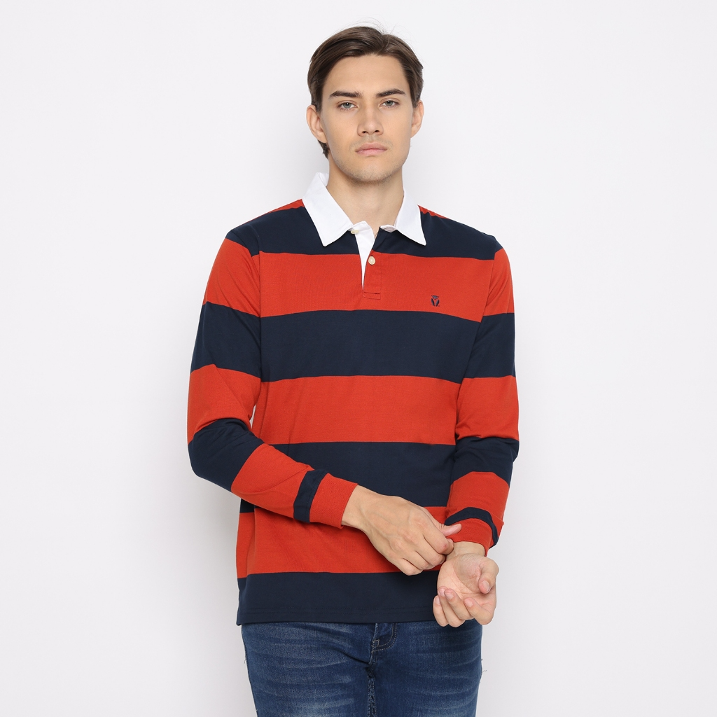 Varsity Bold Stripe Polo Collection