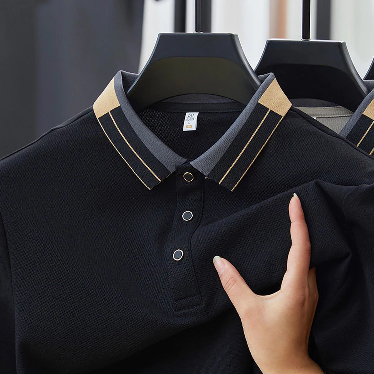 ROYAL STRIPE COLLAR POLO SET (Pack of 4)