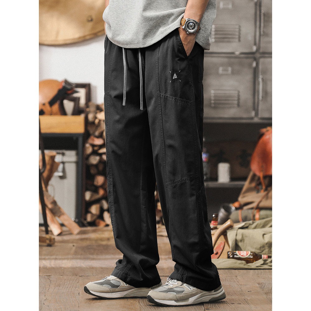 M-8XL Korean Fashion Khaki Cargo Pants Men