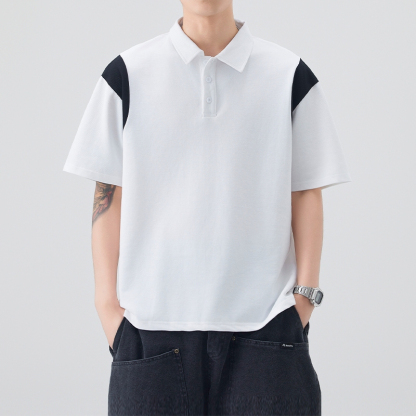 Color Block Shoulder Quad