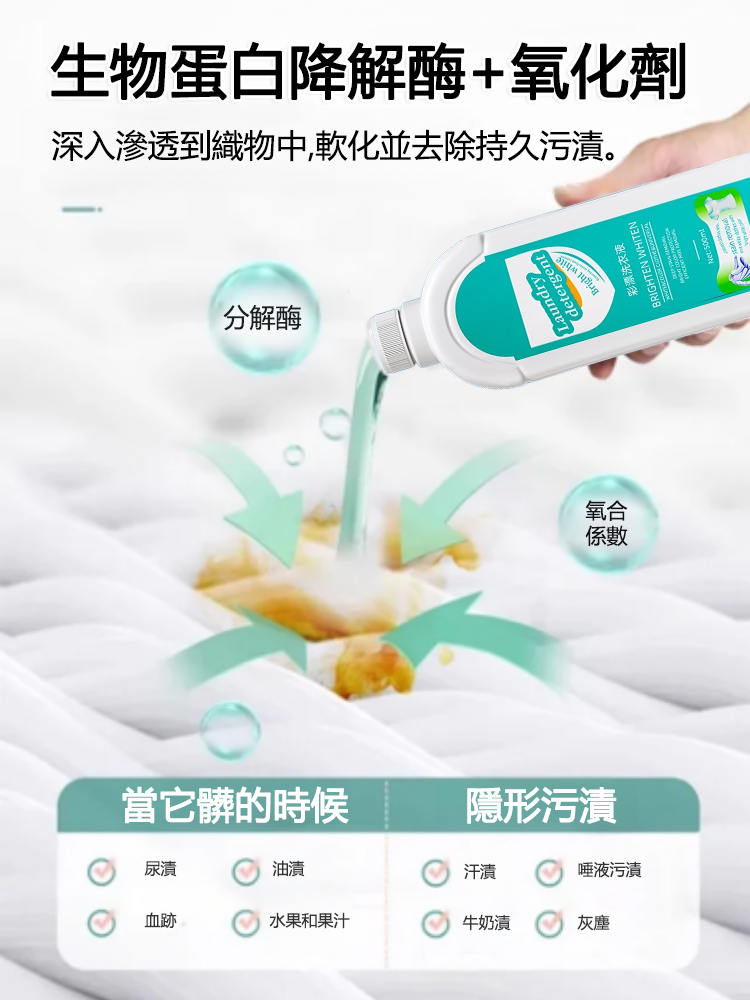 【舊衣變新衣】去污增亮洗衣液