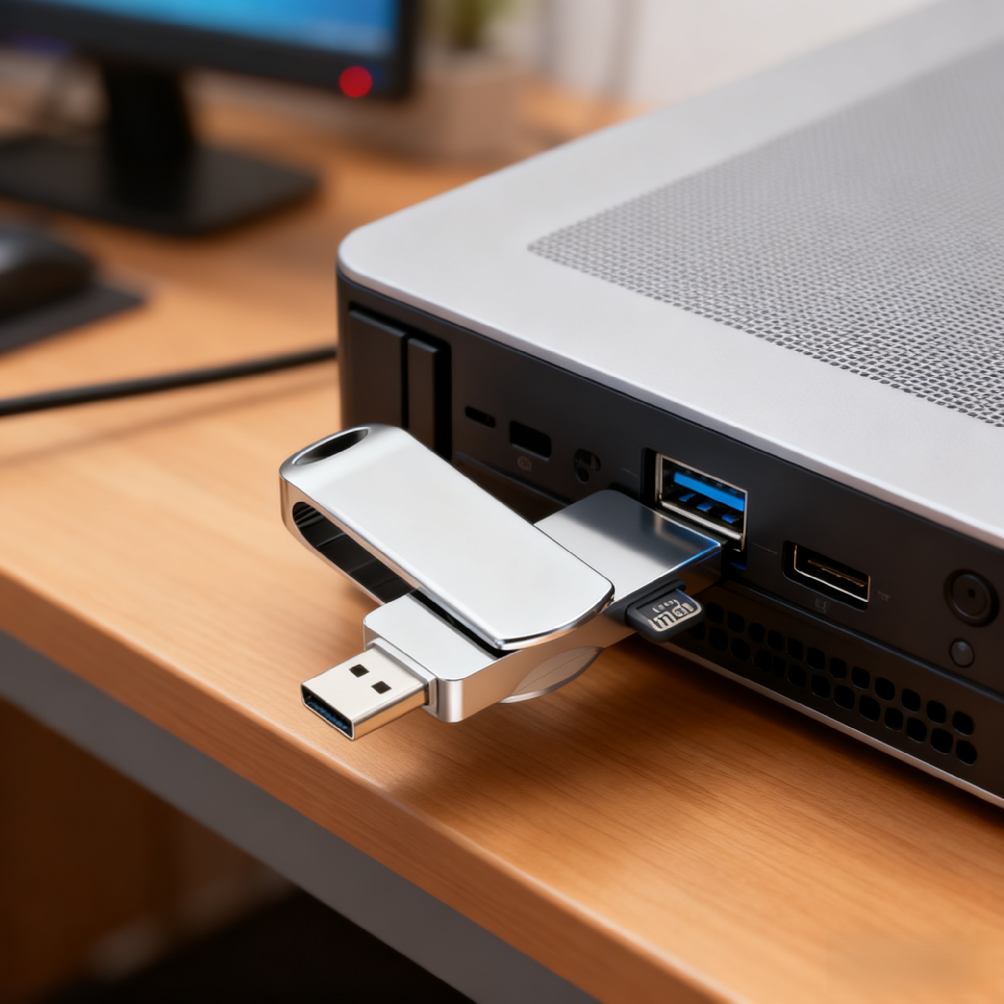  【ความจุขนาดใหญ่ รองรับทุกอุปกรณ์】แฟลชไดร์ฟอเนกประสงค์