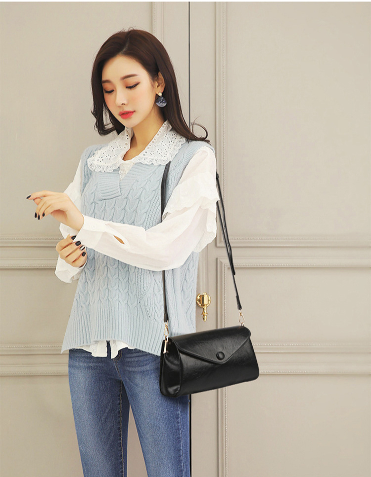 กระเป๋าสะพายข้างแฟชั่นเรียบง่าย