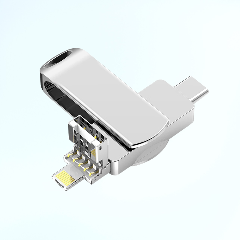  【ความจุขนาดใหญ่ รองรับทุกอุปกรณ์】แฟลชไดร์ฟอเนกประสงค์