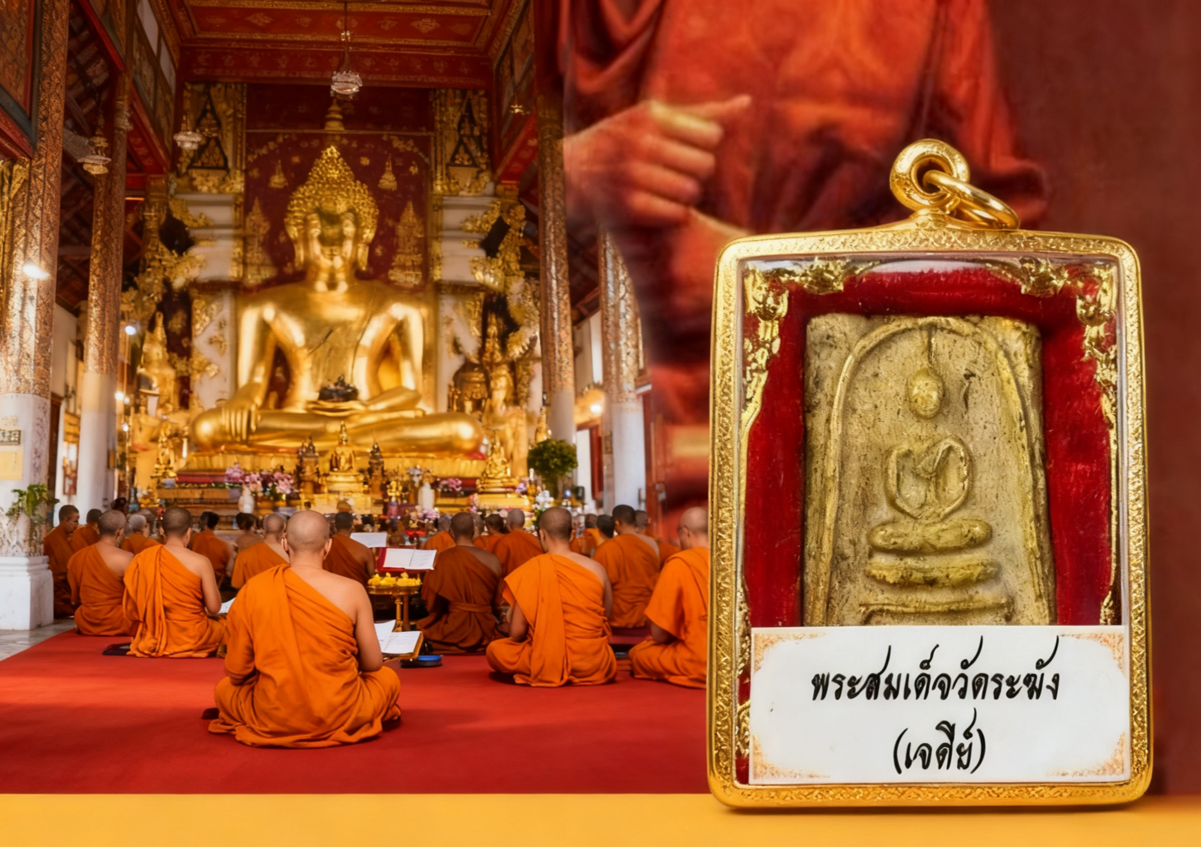 【พกพาไปด้วย เสริมโชคลาภและความมั่งคั่ง】พระเครื่องสมเด็จอาจารย์โต