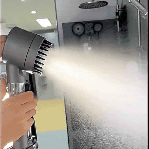 【นวดศีรษะ ปรับแรงดันด้วยปุ่มเดียว】หัวฝักบัวแรงดันสูง