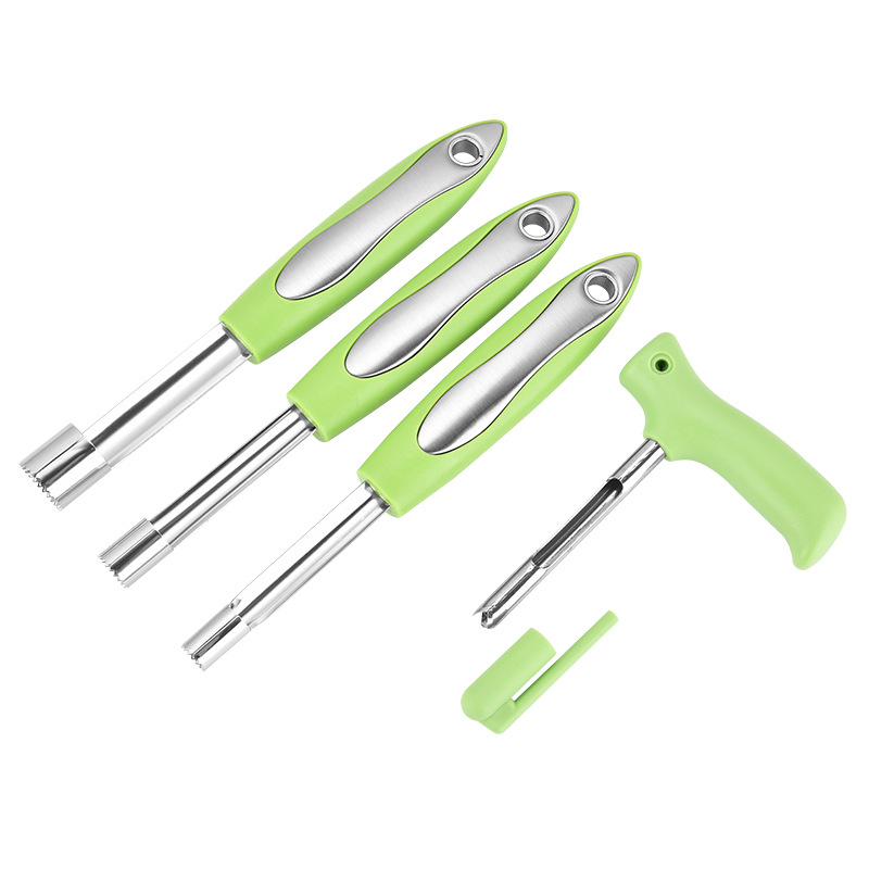 ชุดเครื่องมือคว้านผลไม้สแตนเลสด้ามจับพีพี