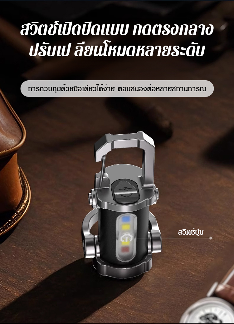 【สามในหนึ่งอเนกประสงค์】ไฟฉุกเฉิน ไฟฉาย พาวเวอร์แบงค์