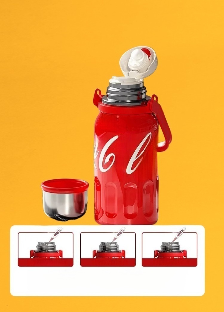 กระบอกน้ำโคล่าเก็บความร้อนและความเย็น ความจุใหญ่