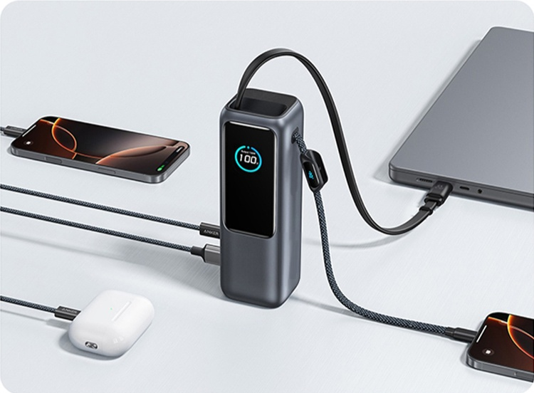 [เต็มใน 5 นาที ] พาวเวอร์แบงค์ชาร์จเร็วสุดๆ พร้อมสายในตัว