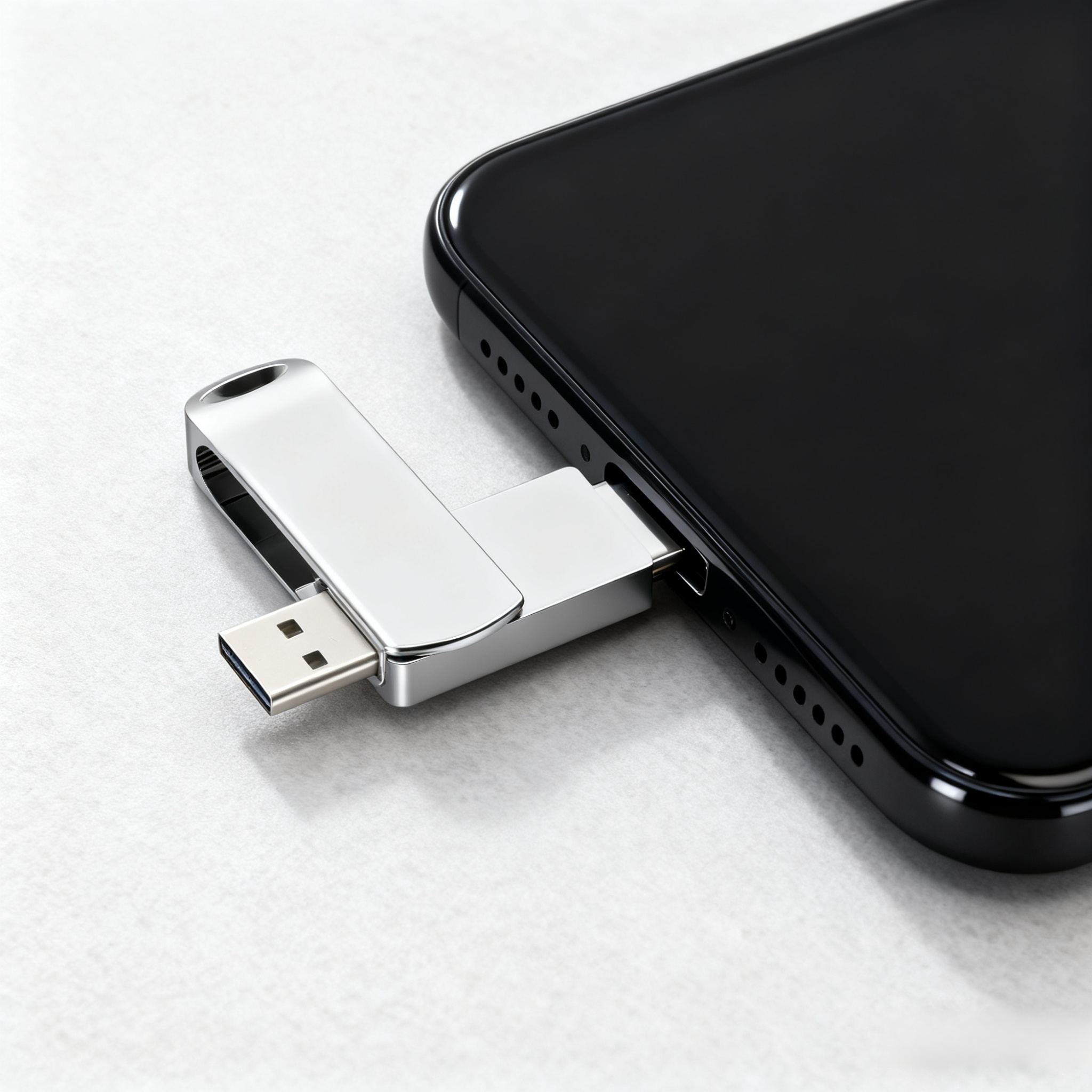  【ความจุขนาดใหญ่ รองรับทุกอุปกรณ์】แฟลชไดร์ฟอเนกประสงค์