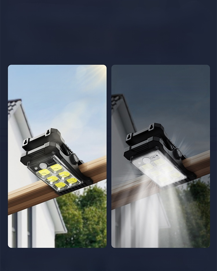 【ใช้พลังงานแสงอาทิตย์ ไร้ค่าไฟฟ้า】ไฟหนีบพลังงานแสงอาทิตย์ 