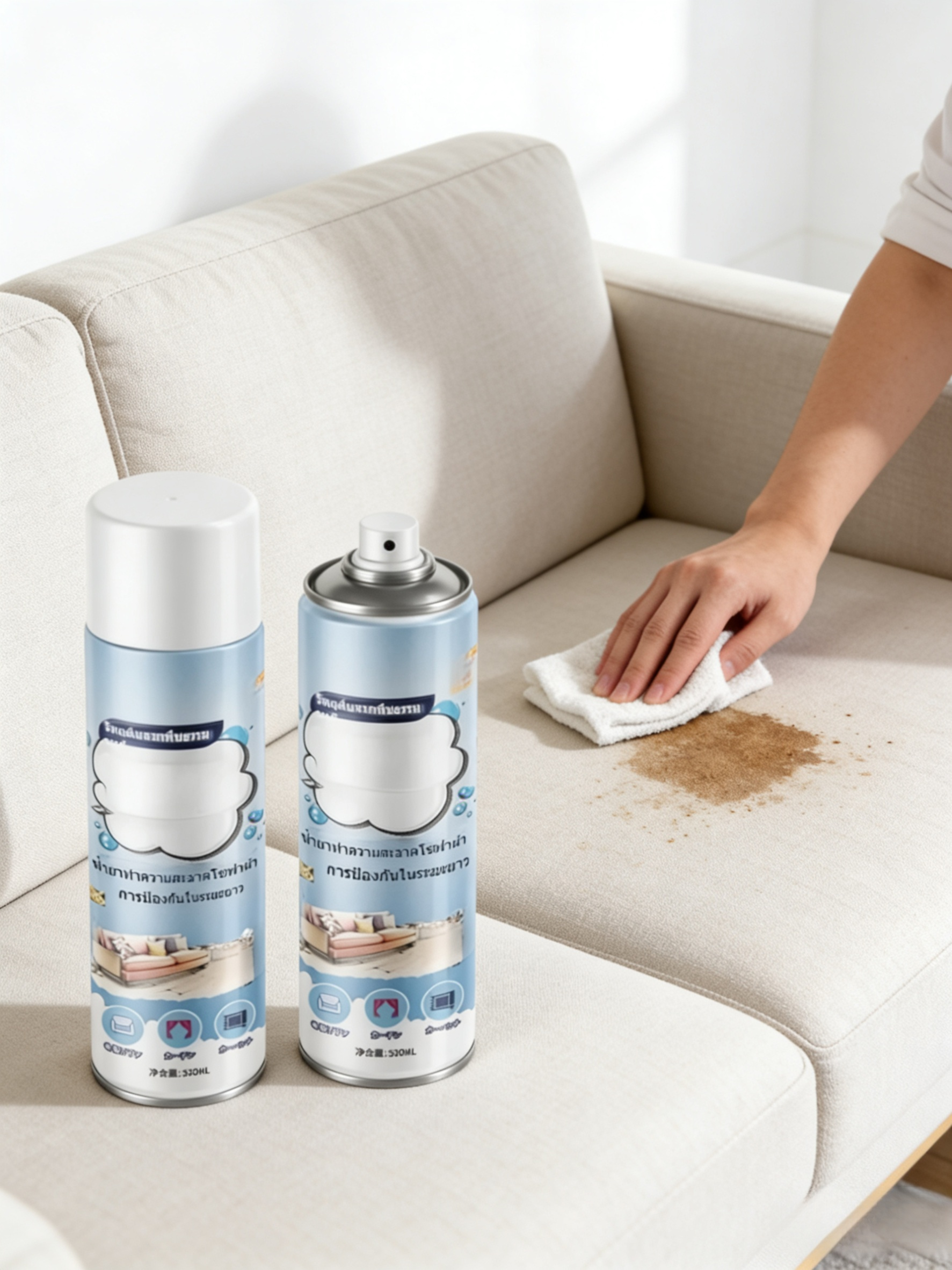【สำหรับโซฟาผ้าโดยเฉพาะ】น้ำยาทำความสะอาดอเนกประสงค์