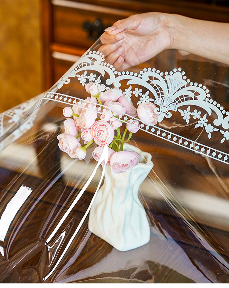 【ไม่ต้องเปลี่ยนนาน 10 ปี】แผ่นปูโต๊ะ PVC 