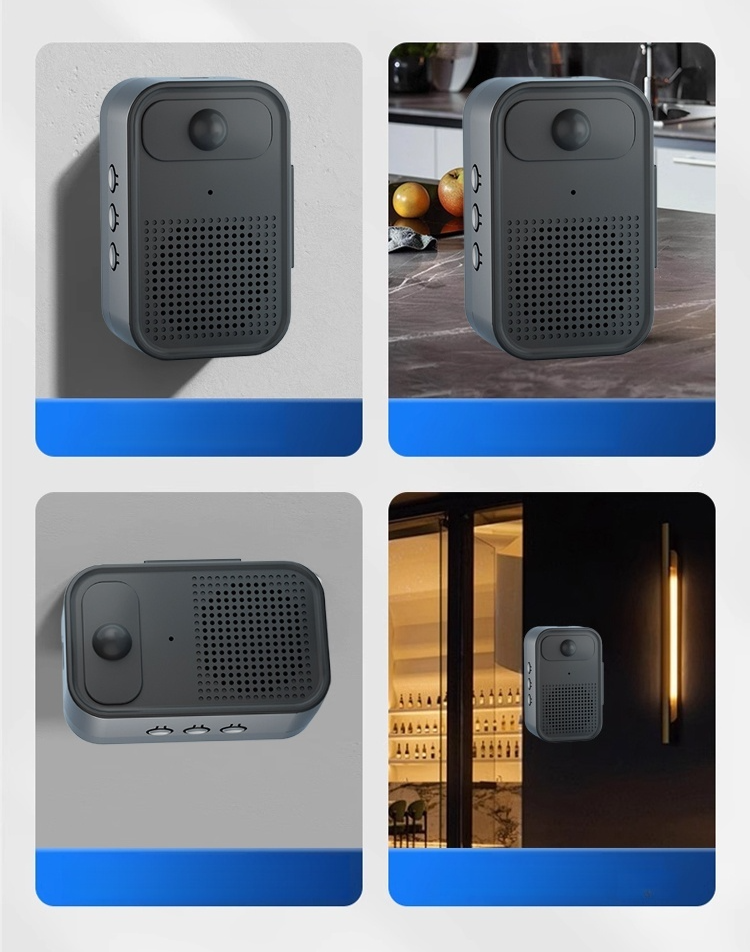 【บันทึกเสียงได้】เครื่องเตือนด้วยเสียงแบบเหนี่ยวนำร่างกายมนุษย์