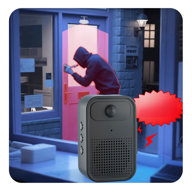 【บันทึกเสียงได้】เครื่องเตือนด้วยเสียงแบบเหนี่ยวนำร่างกายมนุษย์