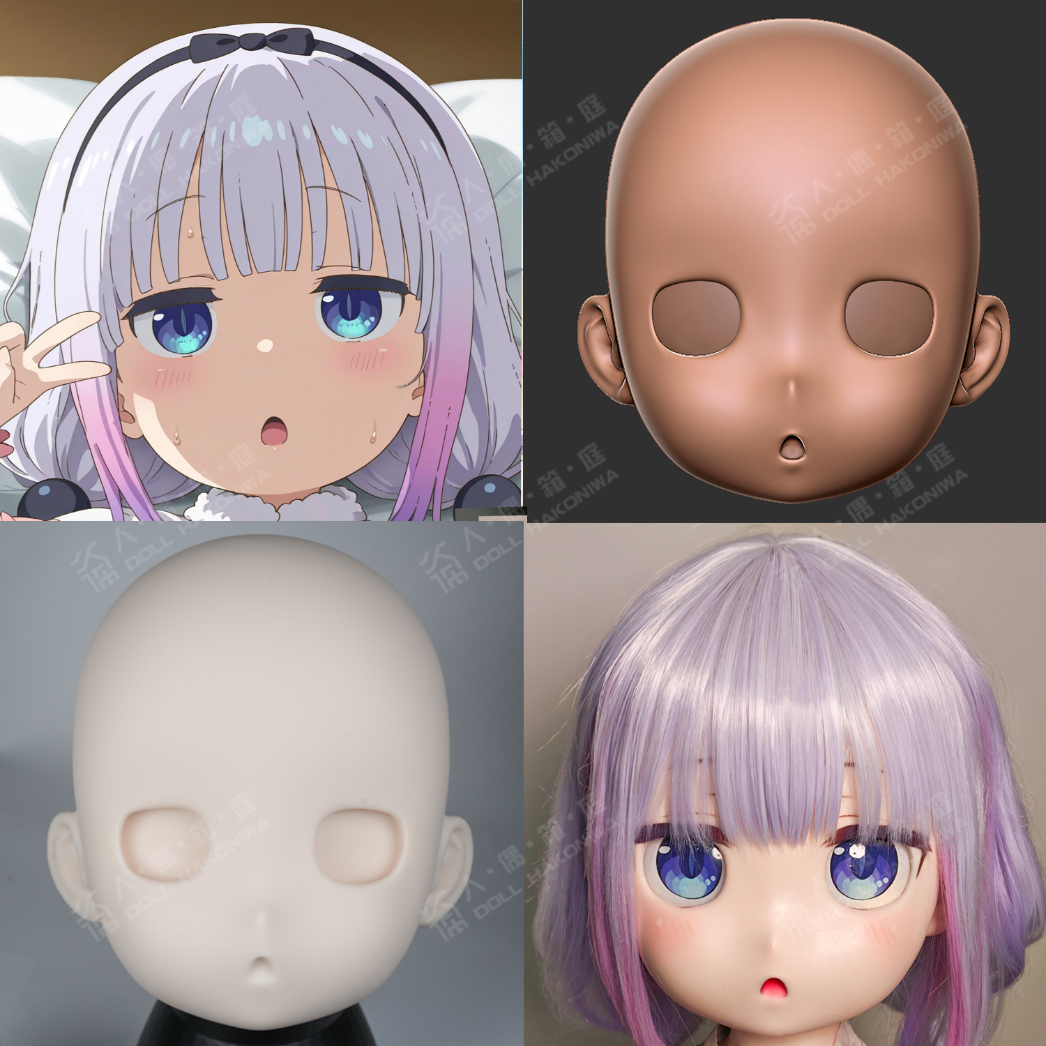 DOLL HAKONIWA Highly detailed mold-made custom soft silicone anime dolls silicone resin head TPE/ALM silicone body 