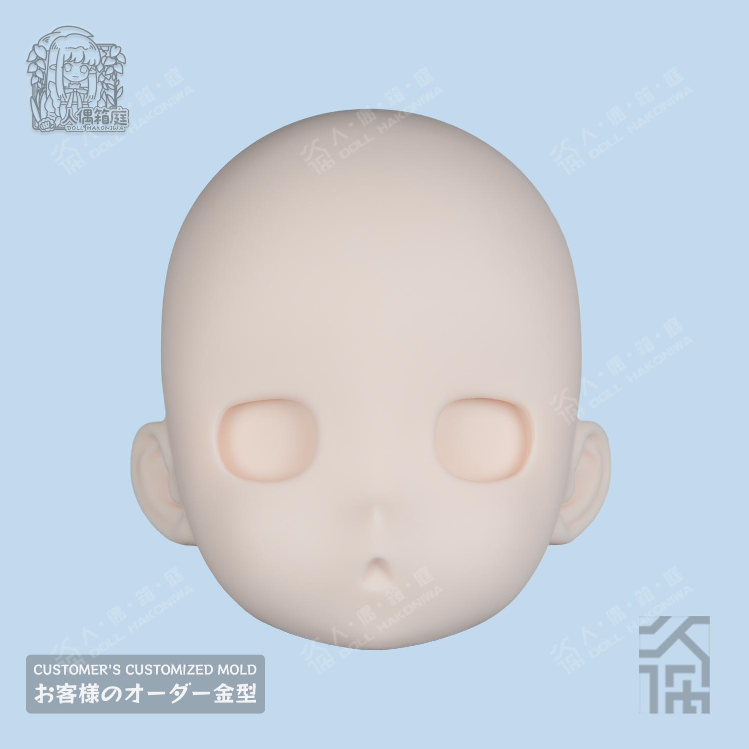 DOLL HAKONIWA CO03KN Kanna doujin soft silicone life-size no makeup doll head anime doll accessory figure bjd