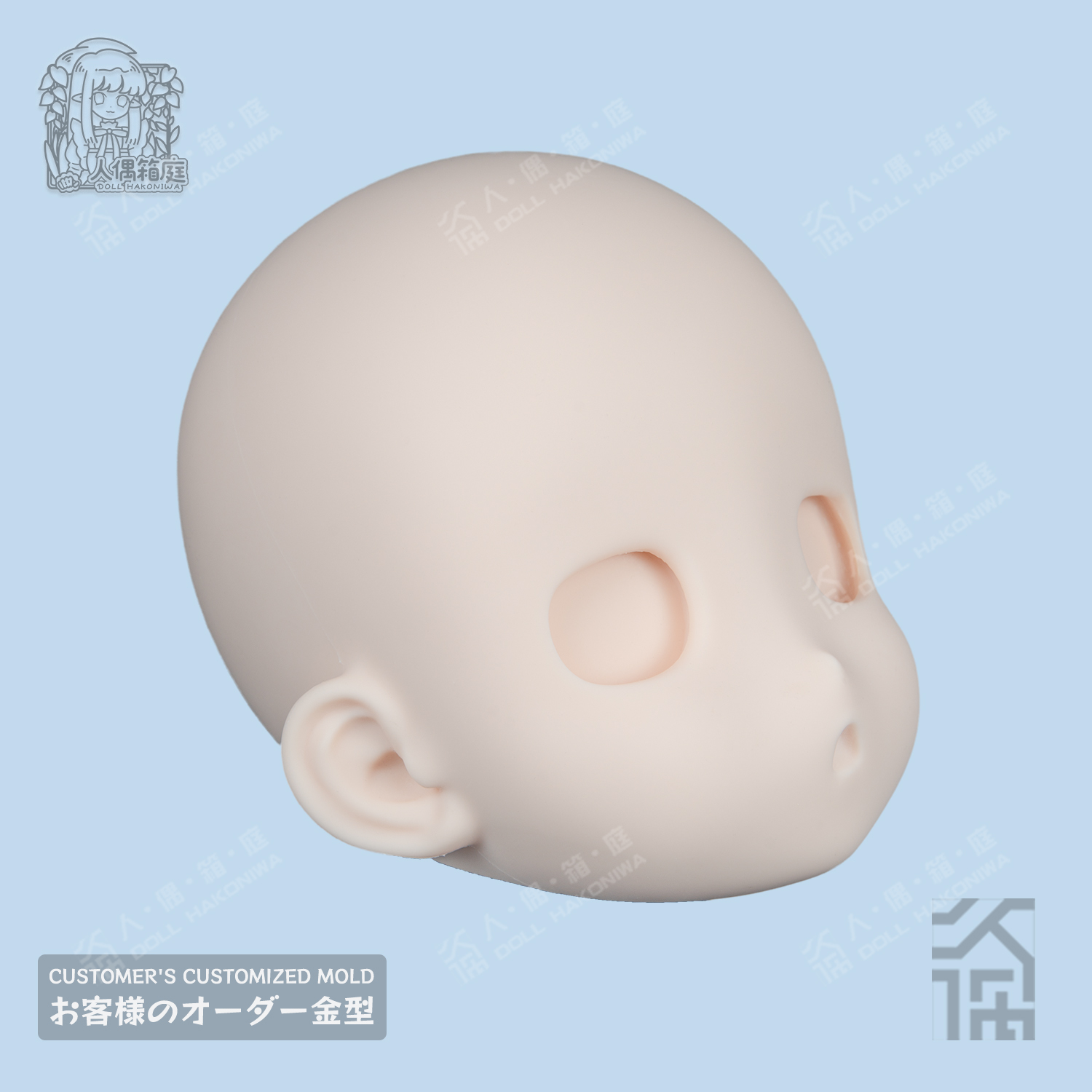 DOLL HAKONIWA CO03KN Kanna doujin soft silicone life-size no makeup doll head anime doll accessory figure bjd