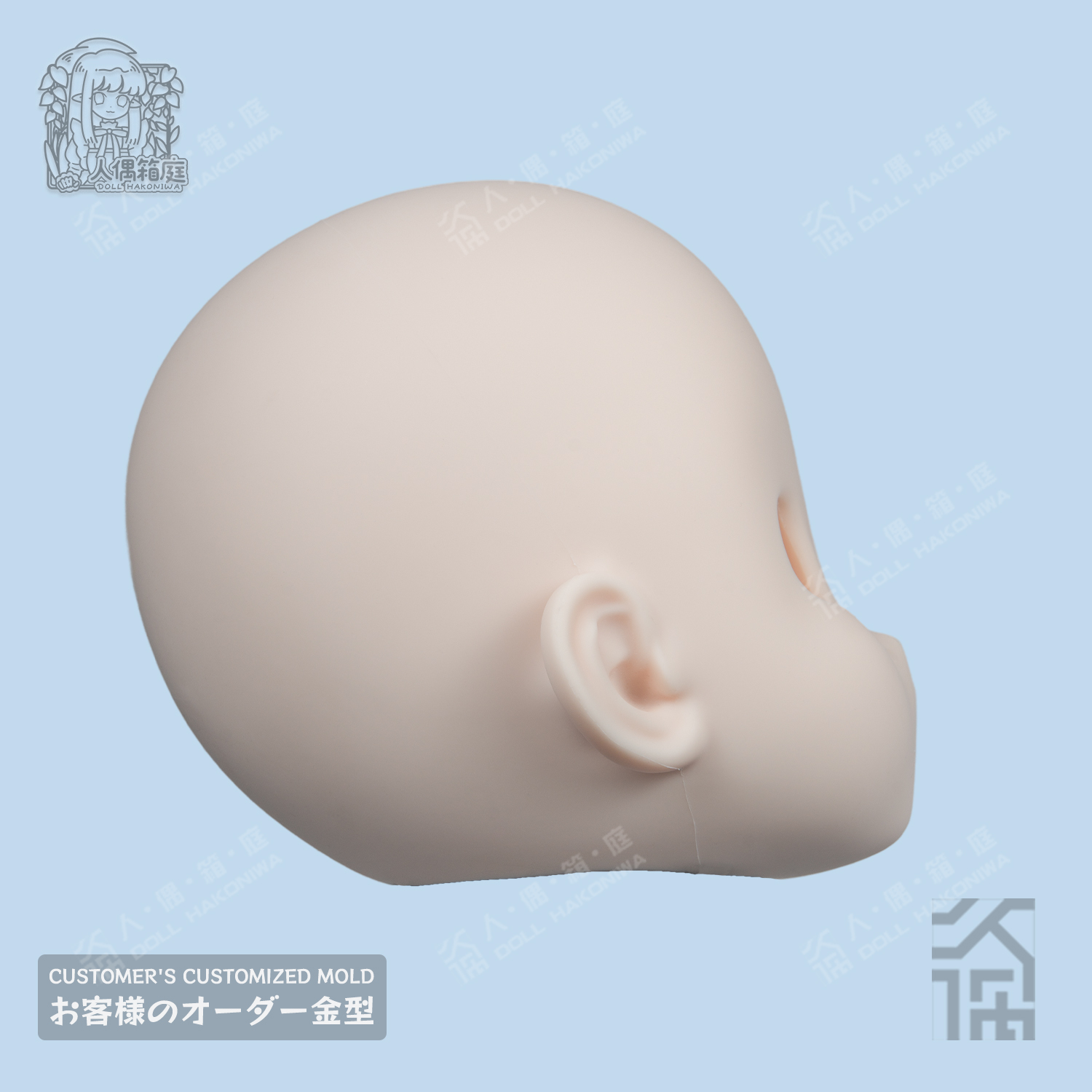 DOLL HAKONIWA CO03KN Kanna doujin soft silicone life-size no makeup doll head anime doll accessory figure bjd