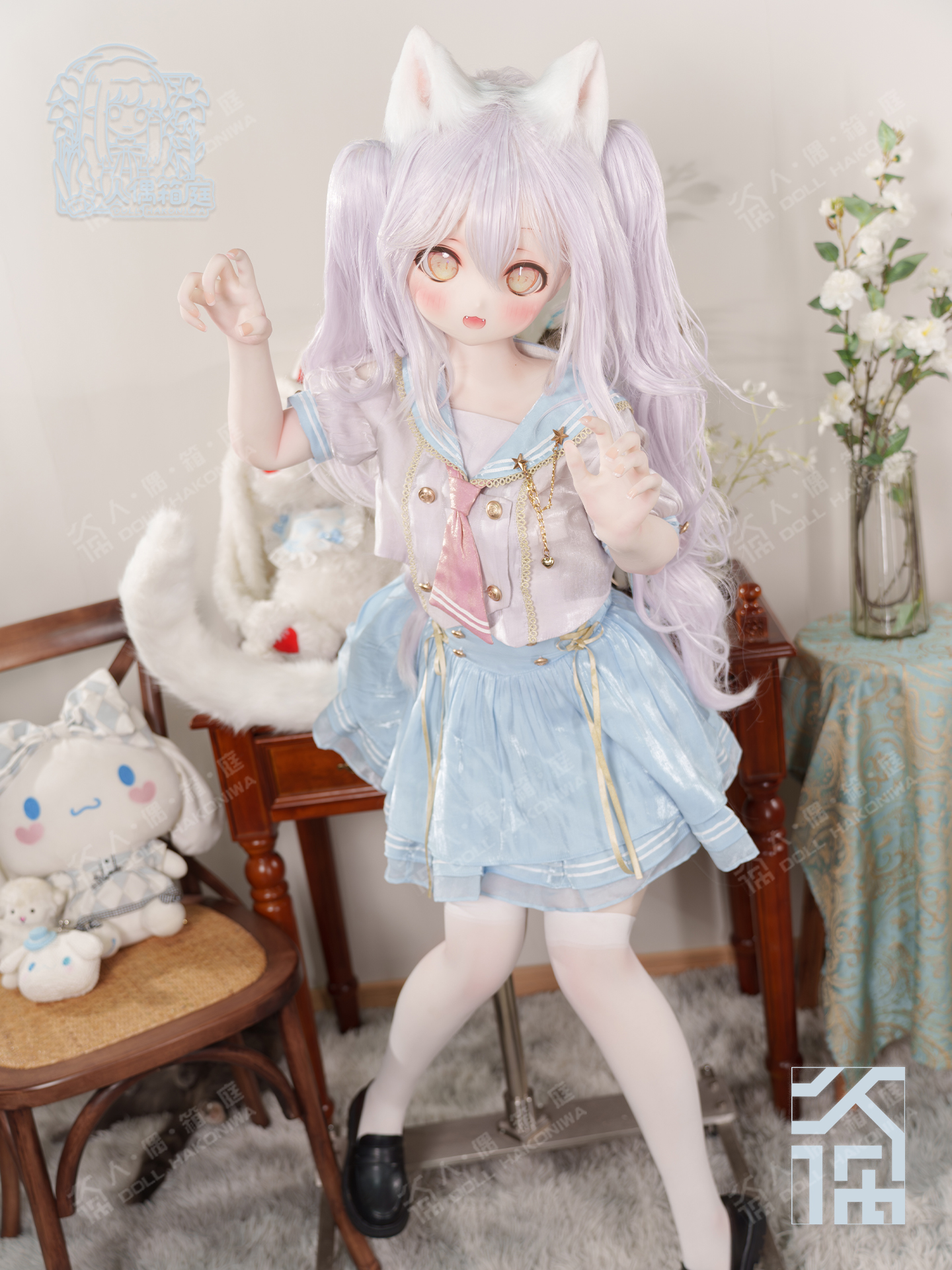 DOLL HAKONIWA Laolao LL04 hard resin head LL140 soft life-size body custom anime makeup original eye doll bjd