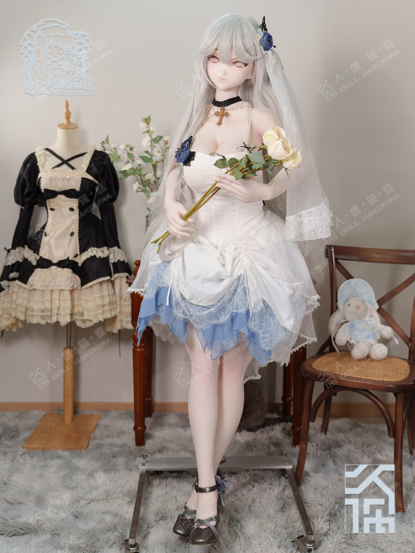 DOLL HAKONIWA Asebi ASB03 soft silicone moveable mouth ASB160 soft life-size body custom anime makeup original eye doll bjd