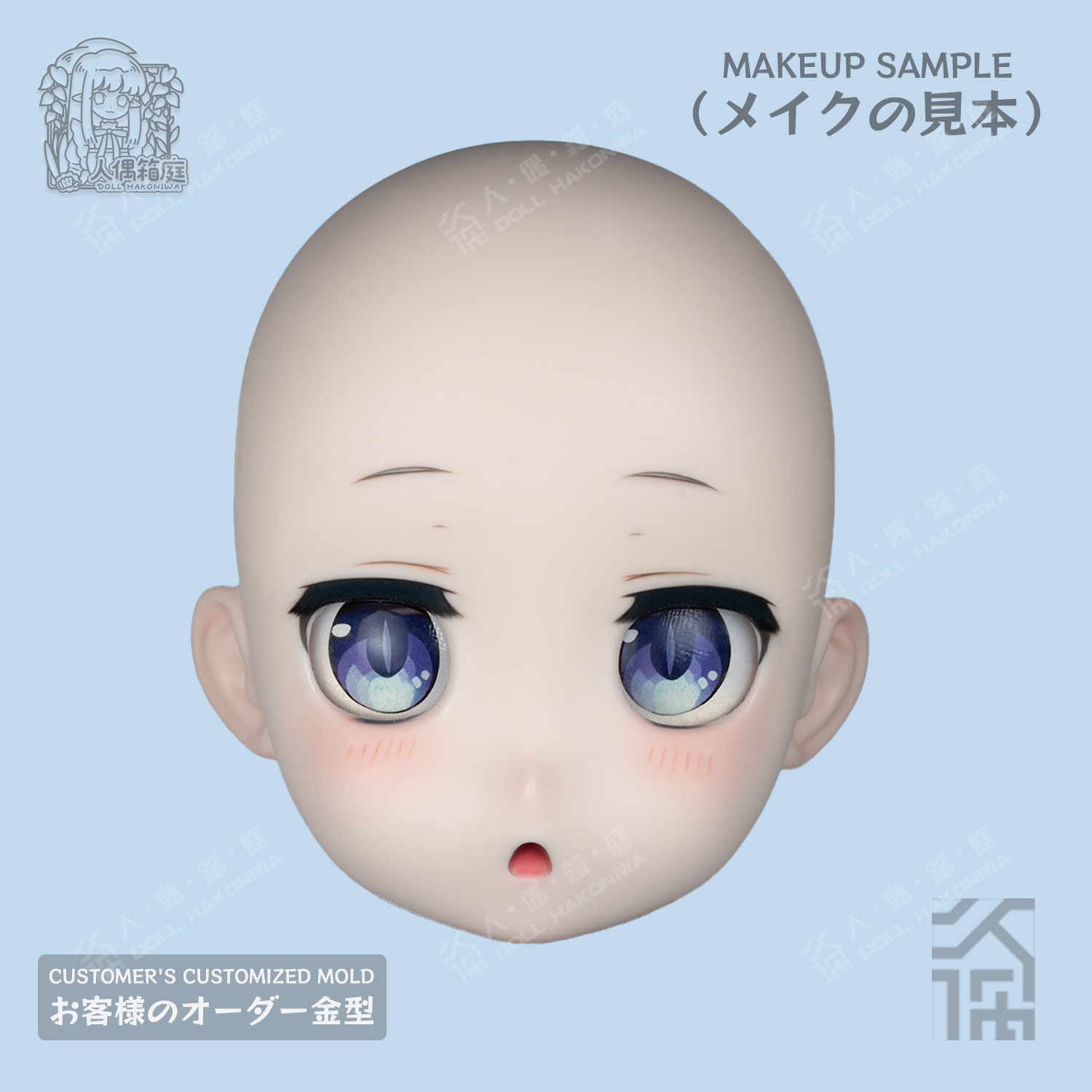 DOLL HAKONIWA CO03KN Kanna doujin soft silicone life-size no makeup doll head anime doll accessory figure bjd