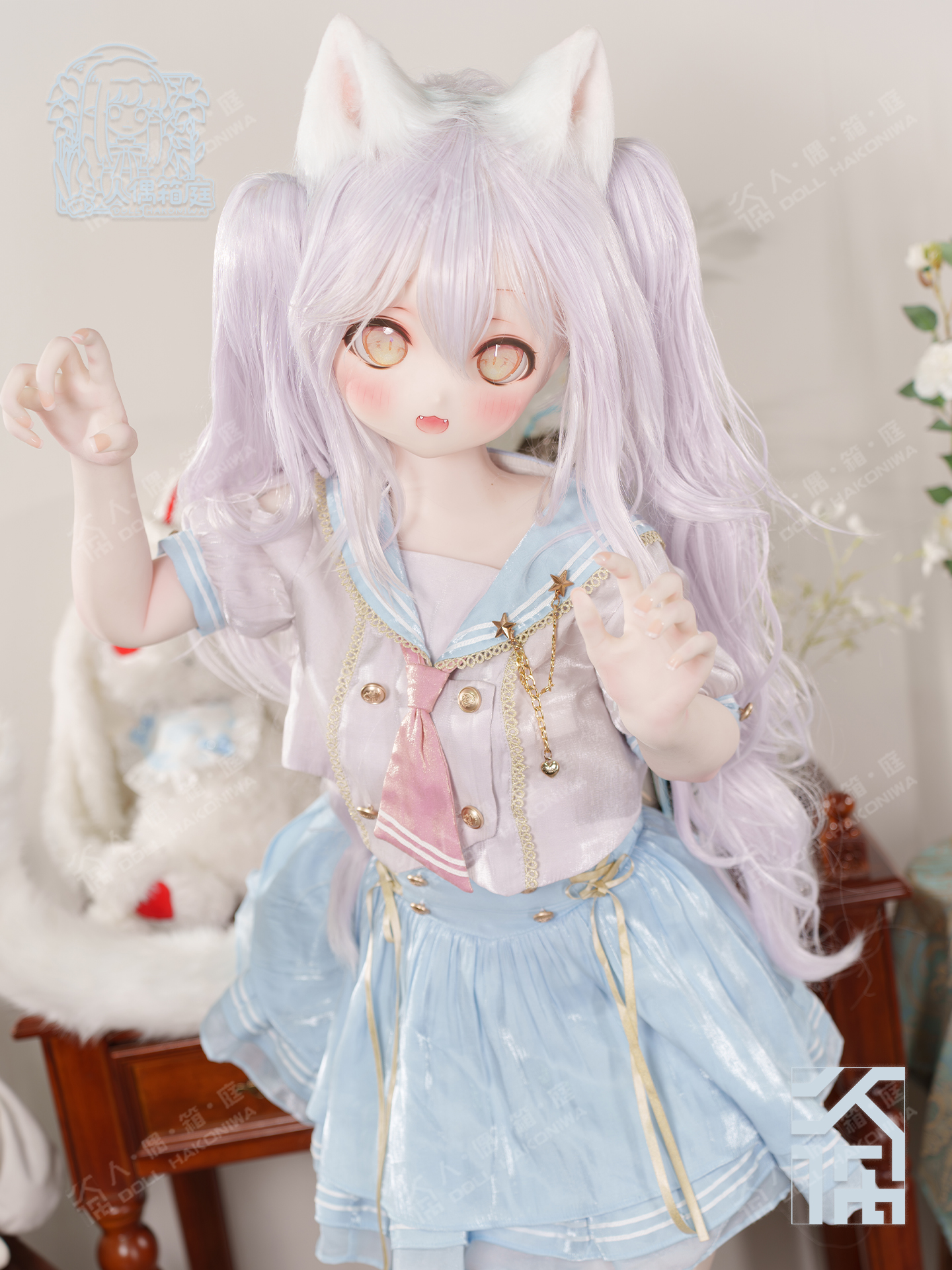 DOLL HAKONIWA Laolao LL04 hard resin head LL140 soft life-size body custom anime makeup original eye doll bjd