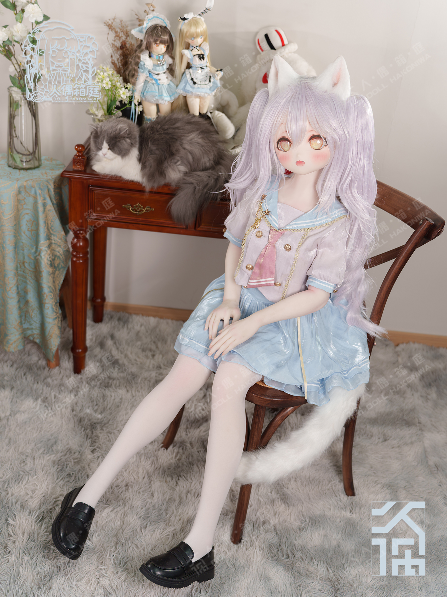 DOLL HAKONIWA Laolao LL04 hard resin head LL140 soft life-size body custom anime makeup original eye doll bjd