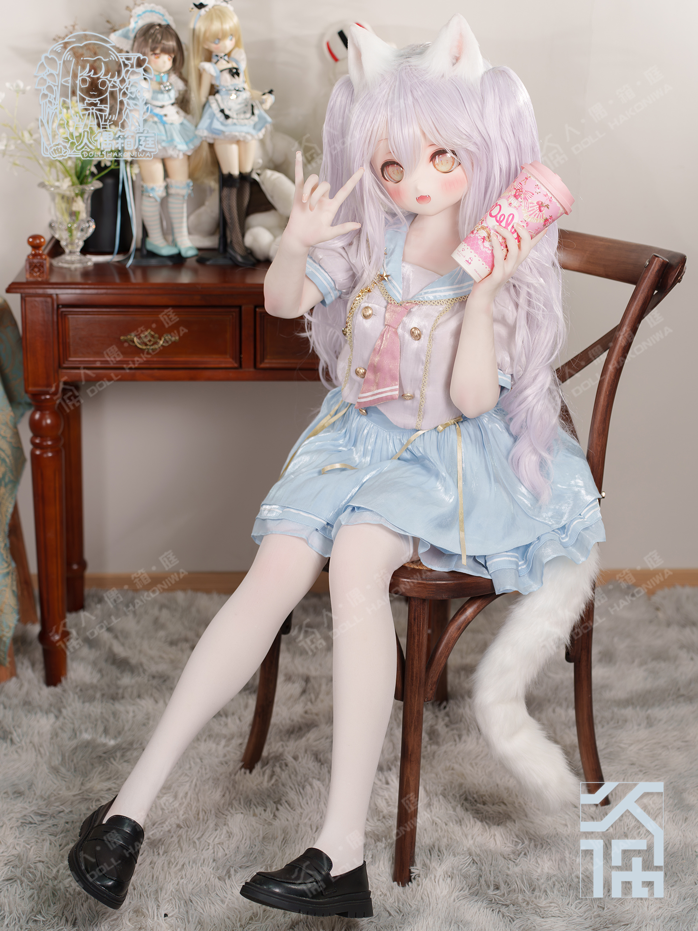 DOLL HAKONIWA Laolao LL04 hard resin head LL140 soft life-size body custom anime makeup original eye doll bjd