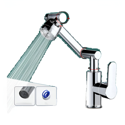 全銅旋轉增壓萬向水龍頭