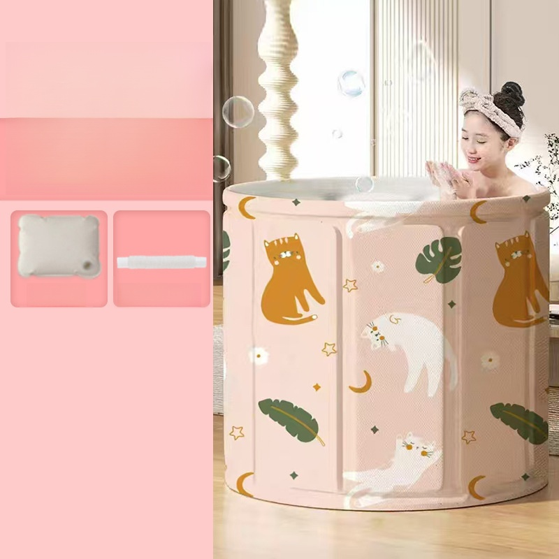 【3小時長效鎖溫】加厚折疊泡澡桶