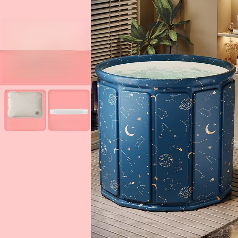 【3小時長效鎖溫】加厚折疊泡澡桶