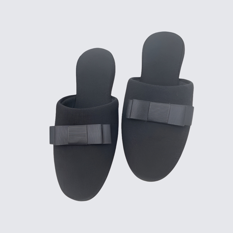 棉麻蝴蝶結拖鞋