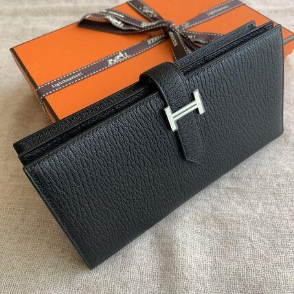 【 特別なオファー】【入手困難★超レア】エルメス Bearn べアン スフレ 長財布 黒
