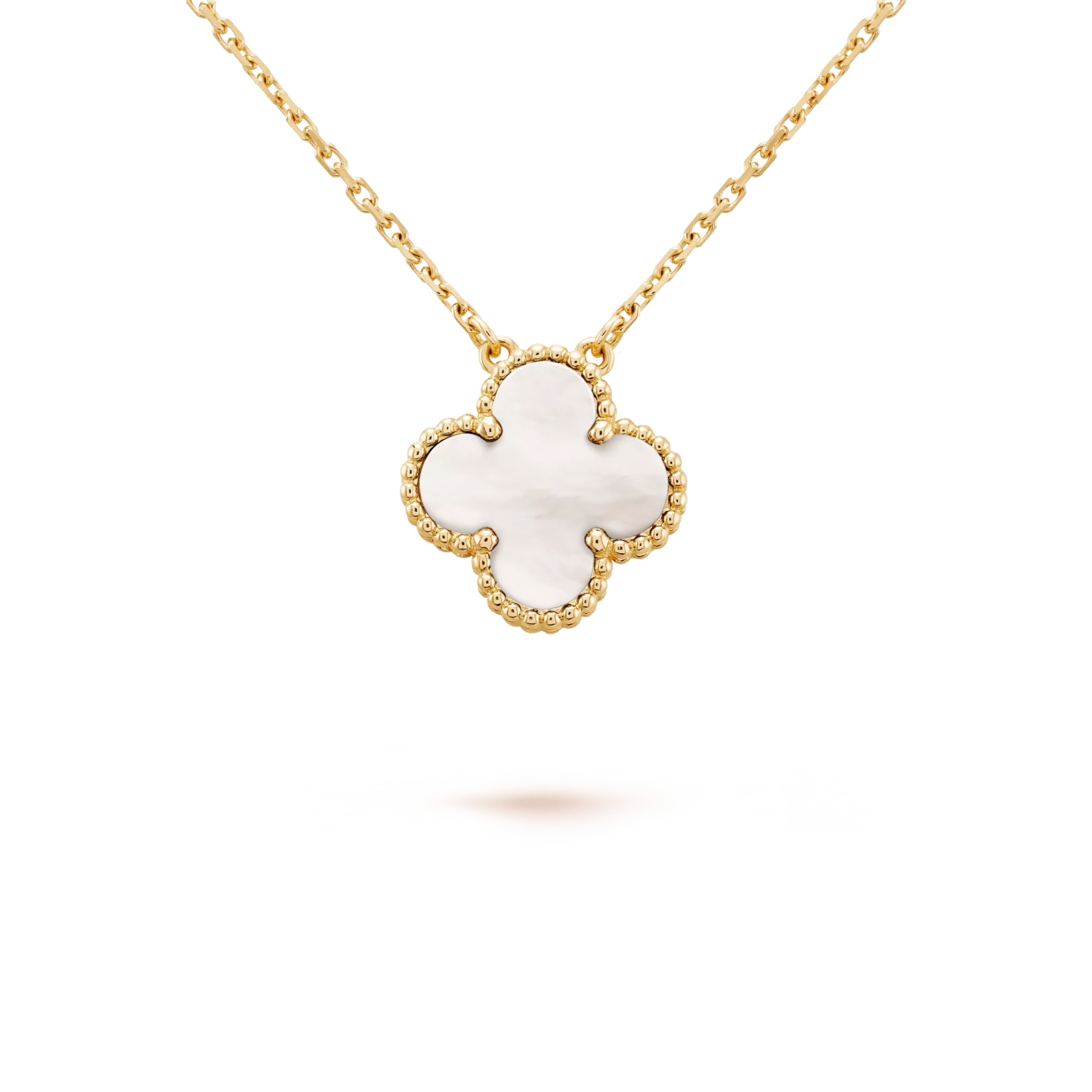 ヴィンテージアルハンブラ★VINTAGE ALHAMBRAペンダント♪                       イエローゴールド、マザーオブパール