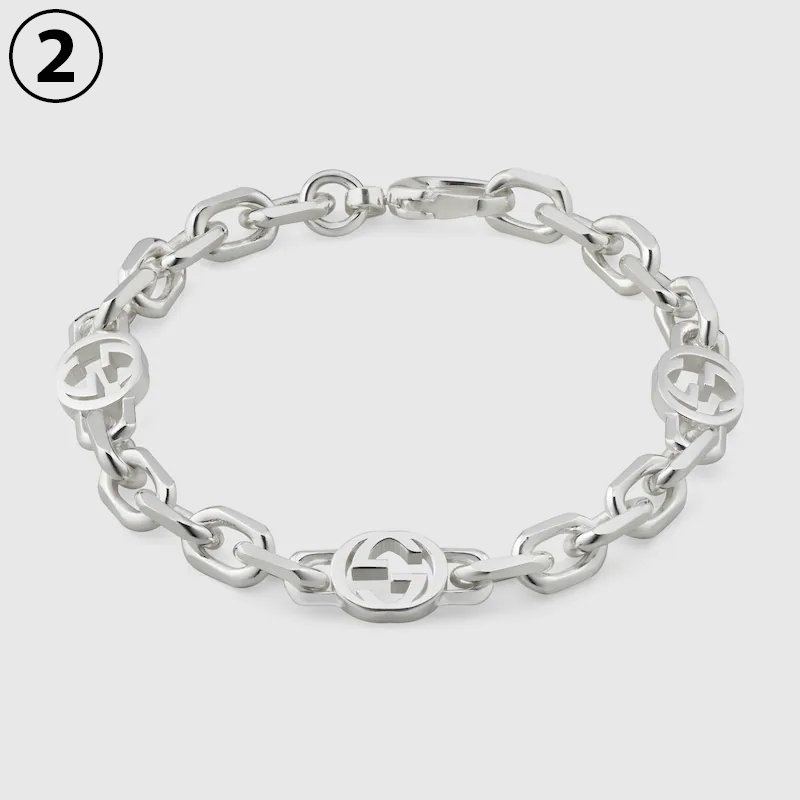GUCCI グッチ インターロッキングG シルバー ブレスレット