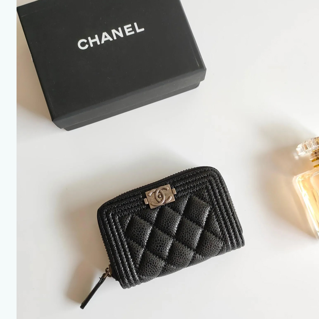 CHANEL☆BOY CHANEL ジップ ウォレット