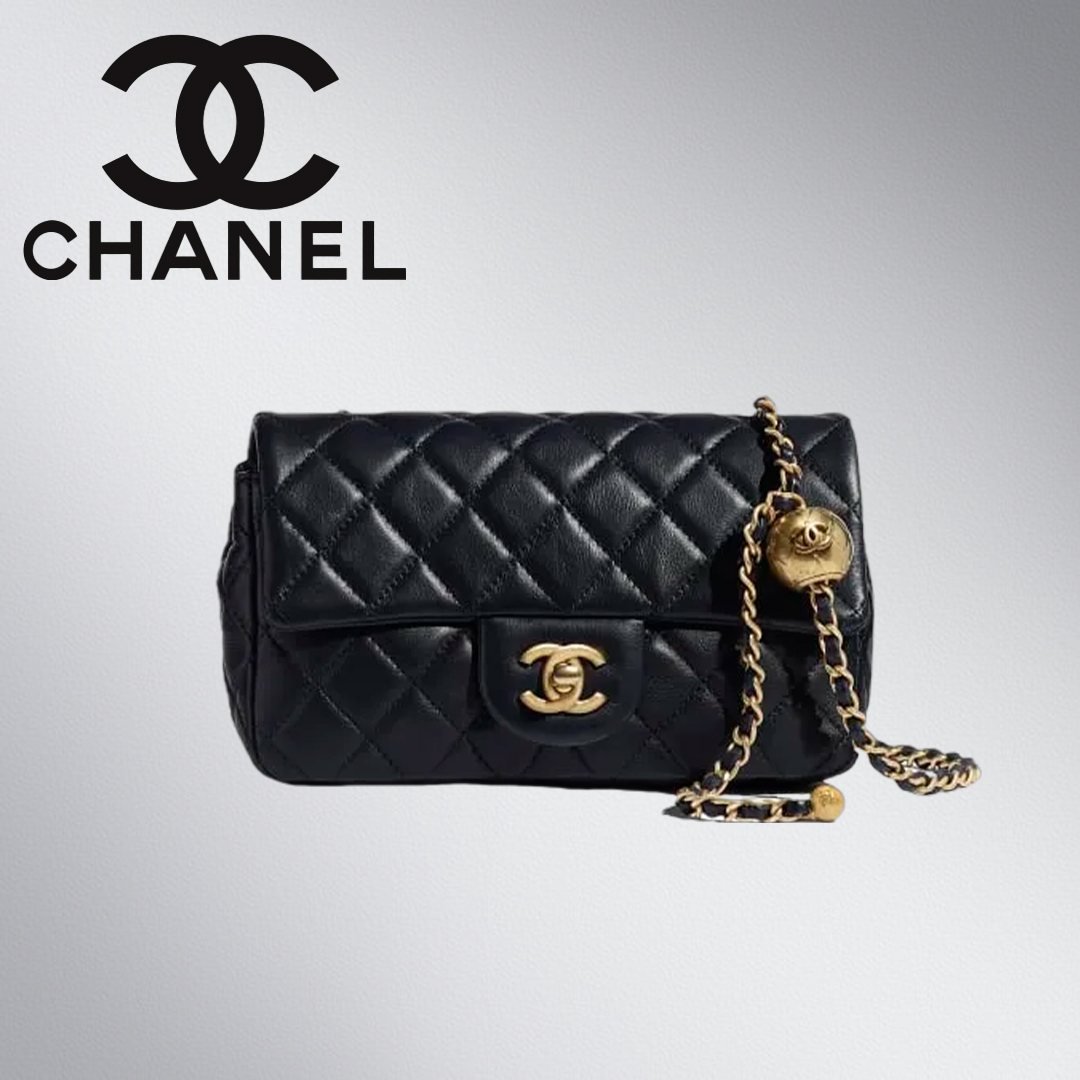 【チェーンデザインが可愛い♪】CHANEL★チェーン クラッチ