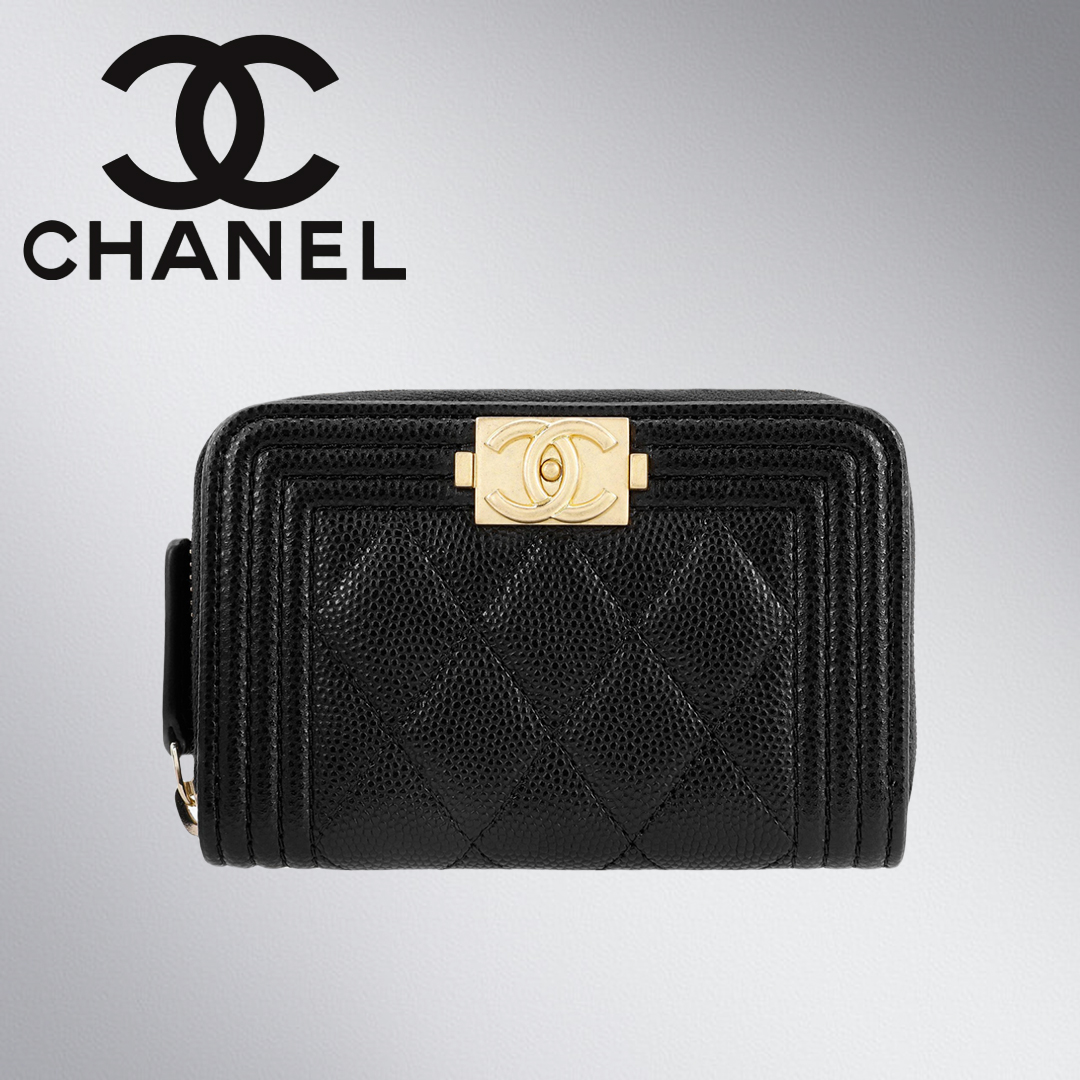 CHANEL☆BOY CHANEL ジップ ウォレット