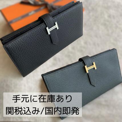 【入手困難★超レア】エルメス Bearn べアン スフレ 長財布 黒