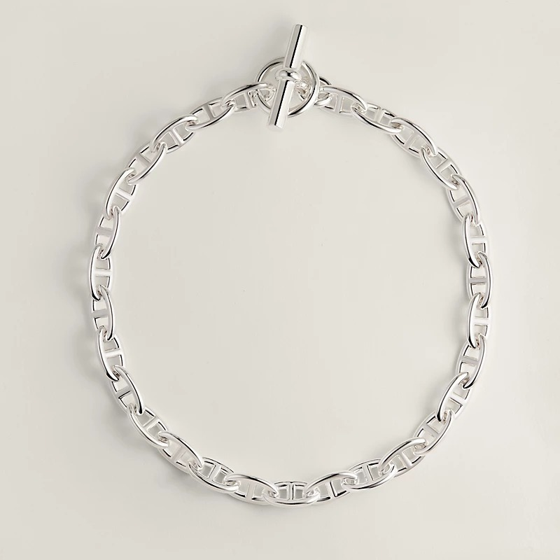 【人気オシャレ】■HERMES シェーヌダンクル ネックレス GM